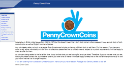 Desktop Screenshot of pennycrowncoins.co.uk